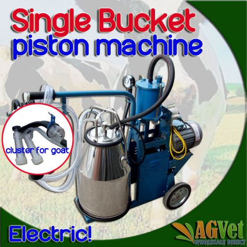 New electric goat milking machine single bucket piston (y-001-g) for sale