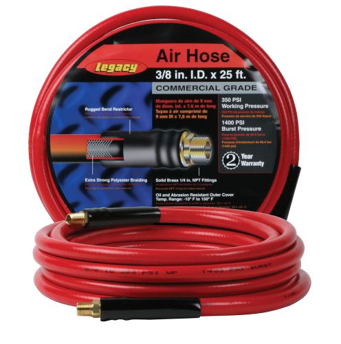 3/8&#034; X 25&#039; COMMERCIAL GRADE AIR HOSE