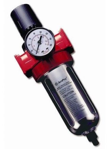 AmPro 3/8 Air Filter Regulator brand New AR2654 Burgundy Collection