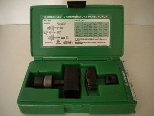 Greenlee RS232 Panel Punch 25 Pin D-Subminiature