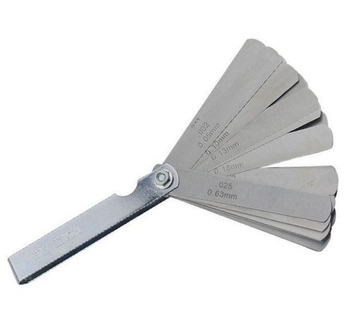 GJCL12 26 Blade Metric Imperial Feeler Gauge 0.04-0.63mm Thickness Gauge NEW