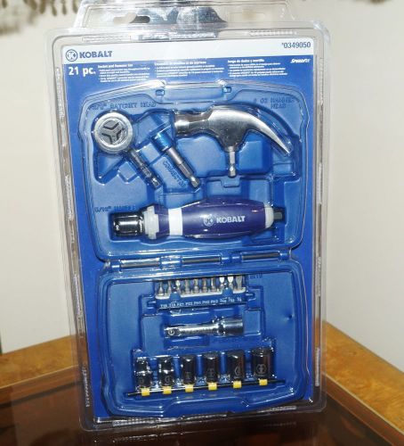 KOBALT 21-Piece Speed Fit Driver Bit Socket and Hammer Set NEW  HS4