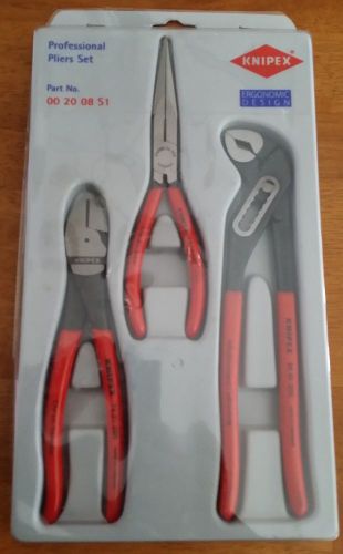 KNIPEX 3 Pc. Pliers Set KN 00 20 08 US1