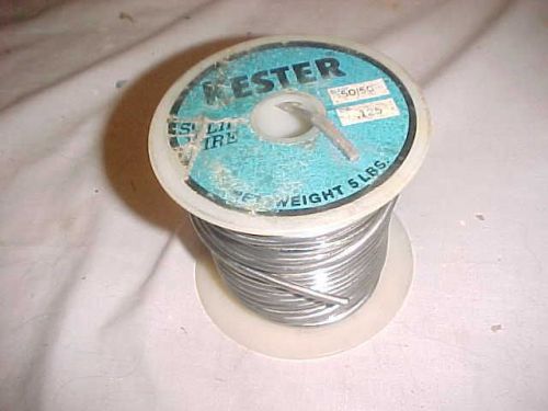 Solder Kester 50/50  Dia .125 Roll 4.5 Pounds New