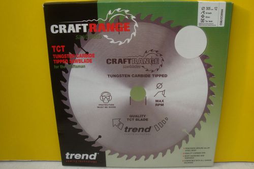 TREND CRAFTPRO 305MM 64TOOTH TCT CIRCULAR TABLE MITRE SAW BLADE CSB/CC30564