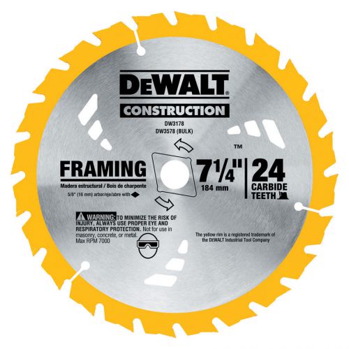 DEWALT 3 Pieces-Pack 24T Framing Circular Saw Blade Set