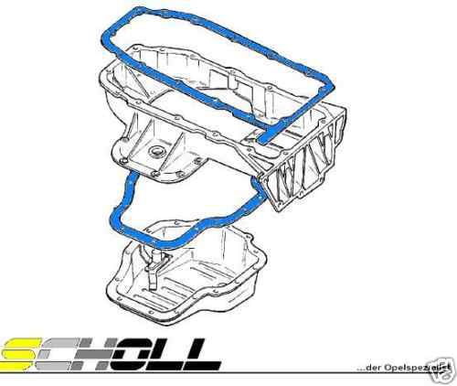 Vauxhall Speedster 2teilig Oil Pan Gasket 652581 + 652636 Z20let