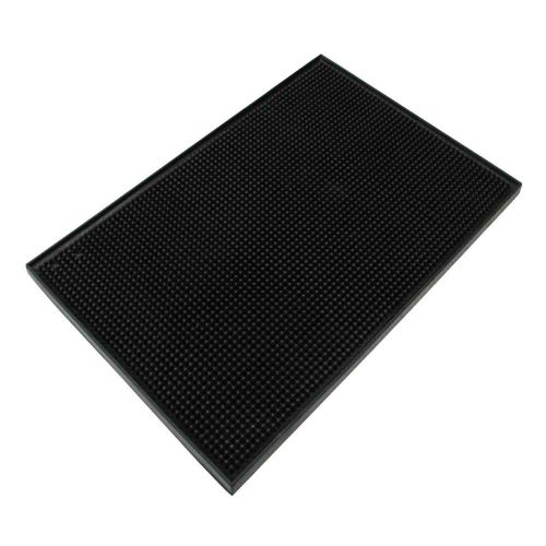 Plastic bar mat black drinks glasses highball martini wine kitchen countertop for sale