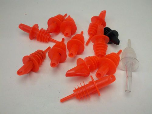 Plastic Liquor Spout Pourer Free Flow 12pcs. Wine Bottle Bar Pour Stopper