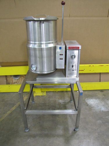 Vulcan hart vec-6 6gal 2/3 jacketed stainless s/s tilting kettle 480v volt 3ph for sale