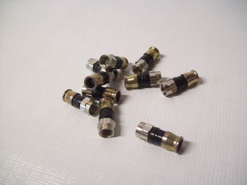 Qty of 50 ~ ~ ~ COMPRESSION COAX CABLE CONNECTORS EX59PLUS