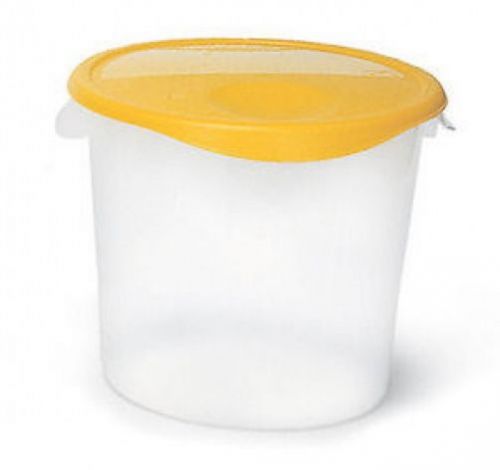 Rubbermaid FG572900WHT 22 qt Round Storage Container Bail Handle