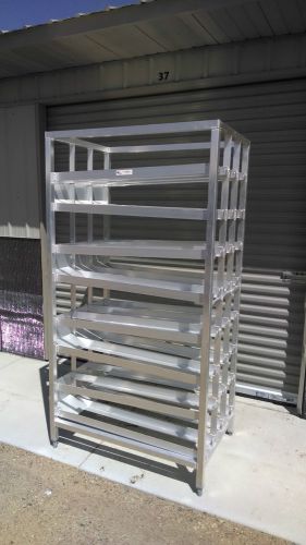 New Age Aluminum 156  #10 Can Stationary Rotating Rack FIFO Restaurant 97294