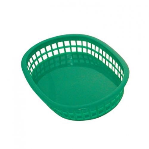BB107G Green Oval Fast Food Basket