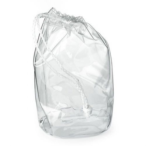 50 12x15 Clear Drawstring Bags