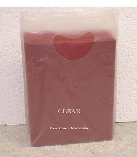 100 CLEAR Plastic Merchandise Shopping Bags 7x3x12&#034;