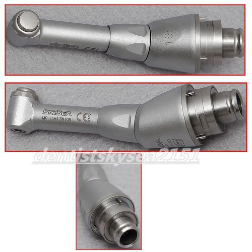 Dental endo reduction 16:1 push button contra angle head for mini wireless motor for sale