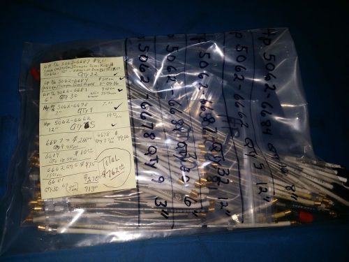 Agilent HP Flexible Semi Rigid RF Coaxial Cables Misc. Length LOT QTY 92 pieces