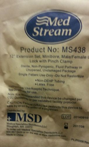 Med stream 12in i.v extension set for sale