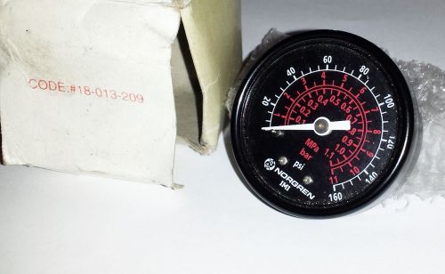 NORGREN IMI PRESSURE GAUGE 0-160 PSI 18-013-209, 18013209