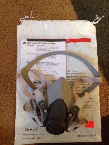 3M 6000 Respirator Medium Half Mask Facepiece 6200 (Mask Only)