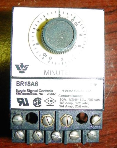 EAGLEEAGLE SIGNAL CONTROLS BR18A6 SERIES 0-10 MIN ELECTRIC RESET TIMER BR18A6