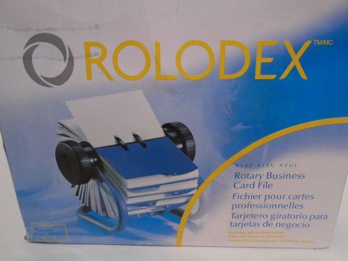 NEW ROLODEX 66700 BLACK BUSINESS CARD FILE WITH A-Z INDEXED TABS &amp; 250 CARDS