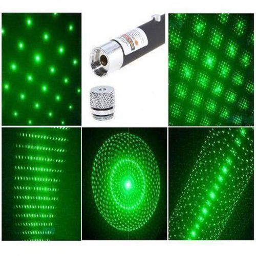 6 in 1 Powerful Green Laser Pointer Pen Beam Light 5Mile Lazer High Power 532nm