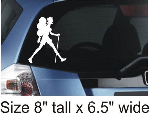 Hiker Silhouette Funny Car Vinyl Sticker Decal Decor Truck Bumper - 214