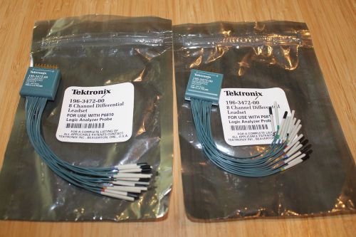 Set of two Tektronix 196-3472-00 Double Ended Logic Analyzer Leadset P6810