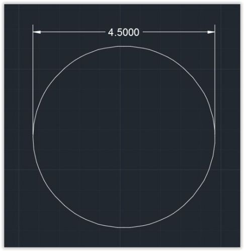 1pc Acrylic Plastic (Plexiglass) Circle - 1/4&#034; x 4.5&#034; Circle - Clear