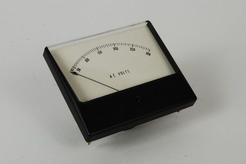 Simpson 3W101 Voltmeter 0-300 Meter 12-747951-03 6625-01-275-2095