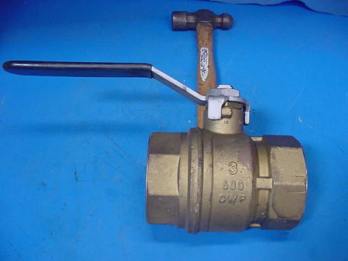 NEW 3&#034; 600 CWP  RUB  Full Port Brass ball valve  Italy