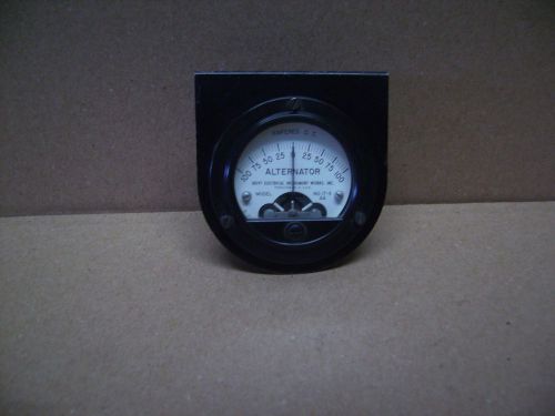 Vintage - Hoyt  Industrial Alternator Gauge Model #17-3 AA - Amp DC  0-100