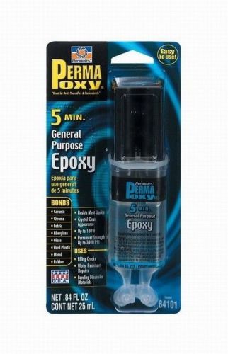 Permatex inc 84101 0.84 oz. permapoxy 5 min general purpose epoxy, clear for sale