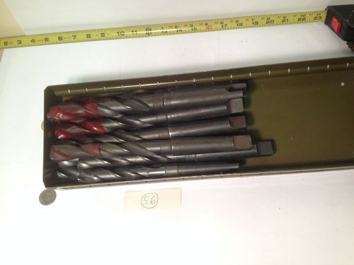 12 pcs. Taper Shank Long Drill Bits 25/32&#034;  New!