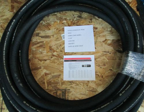 Gates hydraulic hose 100r2 two wire 1 1/4&#034; 20g2, 1 1/2&#034; 24g2, 2&#034; 32g2 for sale