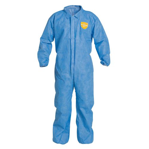 Collared Disp. Coverall, Blue, L, PK 25 PB125SBULG002500