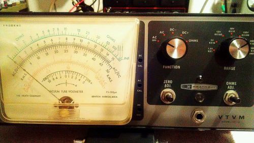 Heathkit VTVM model IM-13. Vintage Electronics. Comes with photo copy of manual.