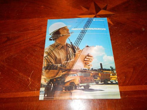 Vintage Motorola Personal communications Catalog TAC Emergency radios Pagers