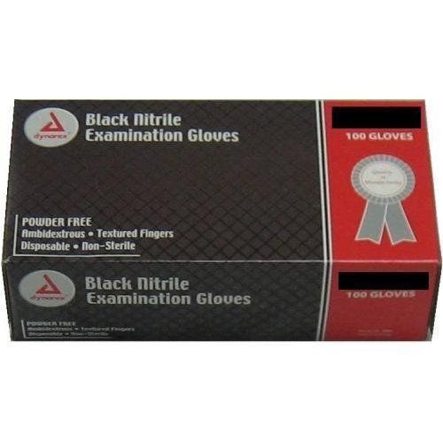 BLACK POWDER FREE NITRILE GLOVES CS OF 1000 MEDIUM N/S