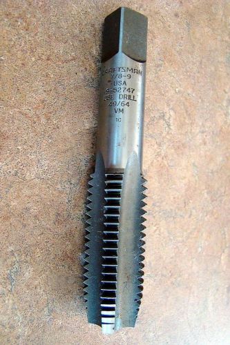 0435# Craftsman Tap 7/8-9 USA 9-52747, use drill 49/64 VM  1C