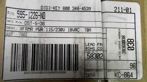 TRANSFORMER INDUCTOR/TRANSFORMER SIGNAL DST-5-36 536 DST536