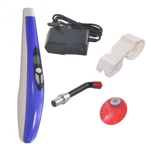 Dental 7W Wireless Cordless LED Curing Light Lamp 1400mw Purple denshine