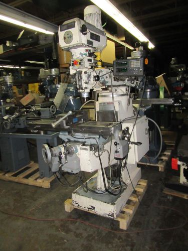 Lagun ram type vertical turret milling machine, model ftv-2s, dro, power feed for sale