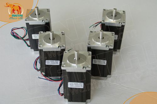 US Ship!Wantai 5PCS Nema23 Stepper Motor 57BYGH115-003 3A 425oz-in Single Shaft