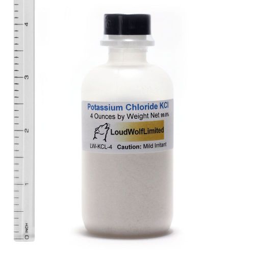 Potassium chloride  ultra-pure (99%)  fine powder  4 oz  ships fast from usa for sale