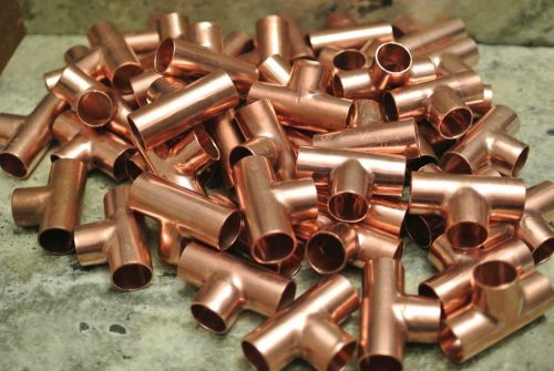 1/2 COPPER SWEAT TEES FOR PLUMBING 50pcs