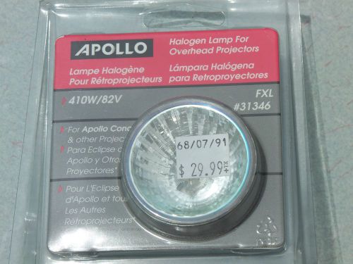 APOLLO HALOGEN PROJECTOR LAMP FXL # 31346 FIT 3M BUHL DUKANE EIKI,ELMO