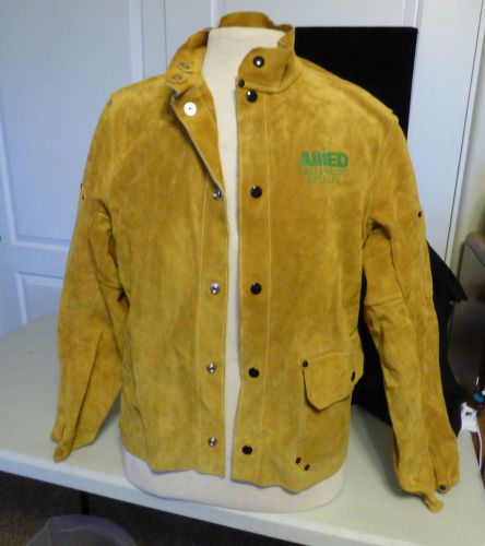 Leather welding jacket men&#039;s size medium for sale